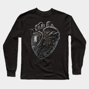 Cyborg Heart Long Sleeve T-Shirt